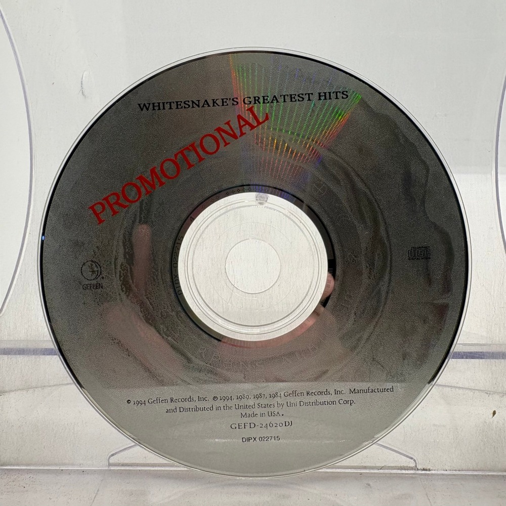 Whitesnake Greatest Hits Promotional CD 1994 Geffen Records GEFD-24620DJ‎ Rare